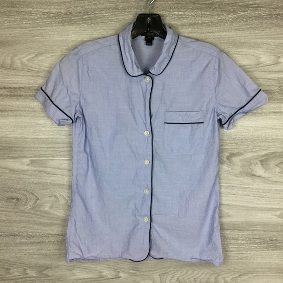 J. Crew Other - J.Crew Blue Vintage Short-Sleeve Pajama Top